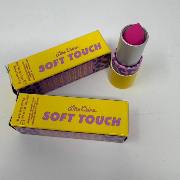 2 - Lime Crime FUNKY FUSION Soft Touch Lipstick - Full Size Discontinued NEW - Picture 1 of 7
